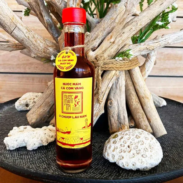 Combo 2 Chai Nước Mắm Cá Cơm Vàng Ruột Đỏ  60 Độ Đạm 250ml