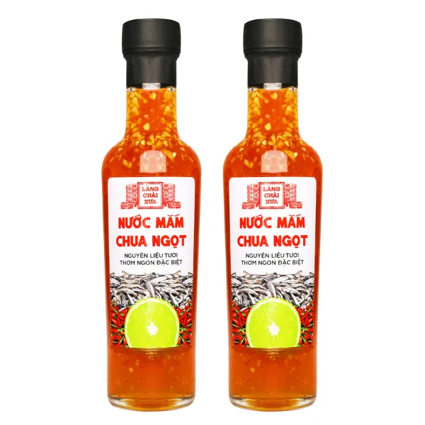 Combo 4 Chai Nước Mắm Chua Ngọt Cao Cấp 300g Làng Chài Xưa