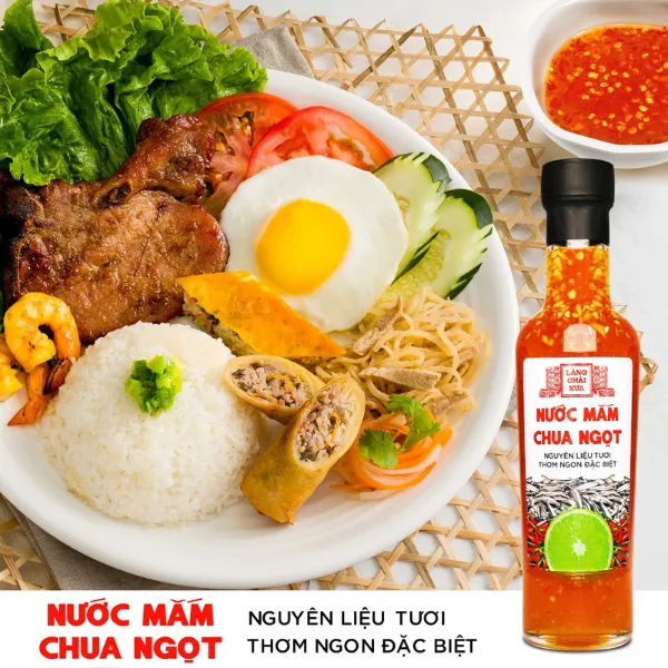 Combo 4 Chai Nước Mắm Chua Ngọt Cao Cấp 300g Làng Chài Xưa