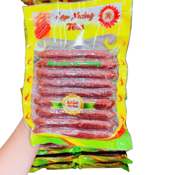 Lạp Xưởng Tôm Túi 500G Đặc Sản Sóc Trăng