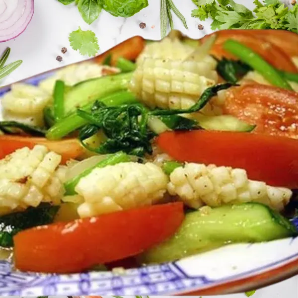 Mực Cắt Hoa Túi 1Kg Net 6