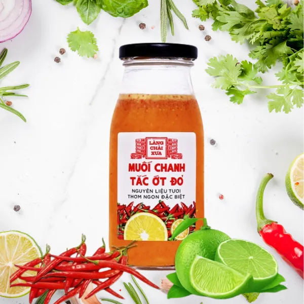 Muối Ớt Đỏ Chanh Tắc Cao Cấp Làng Chài Xưa