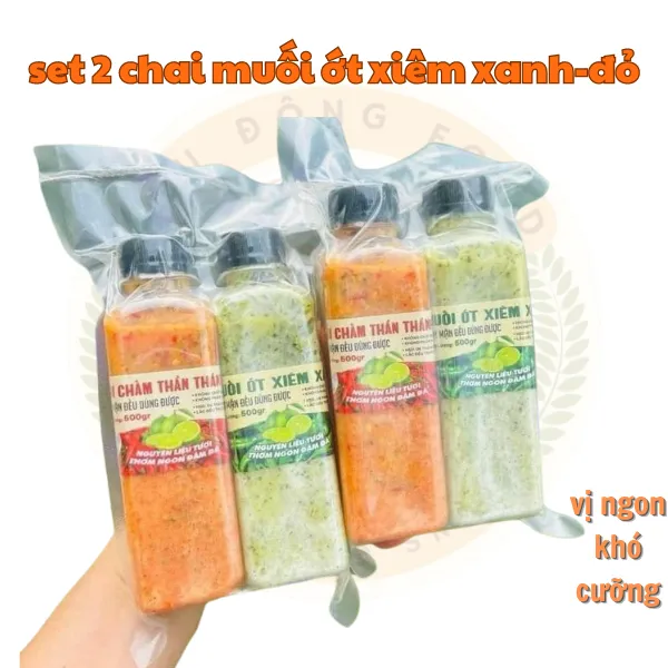 Combo Muối Ớt Xiêm Xanh- Đỏ