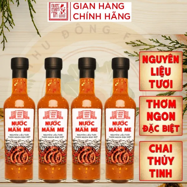 Combo 4 Chai Nước Mắm Me Cao Cấp 300G Làng Chài Xưa