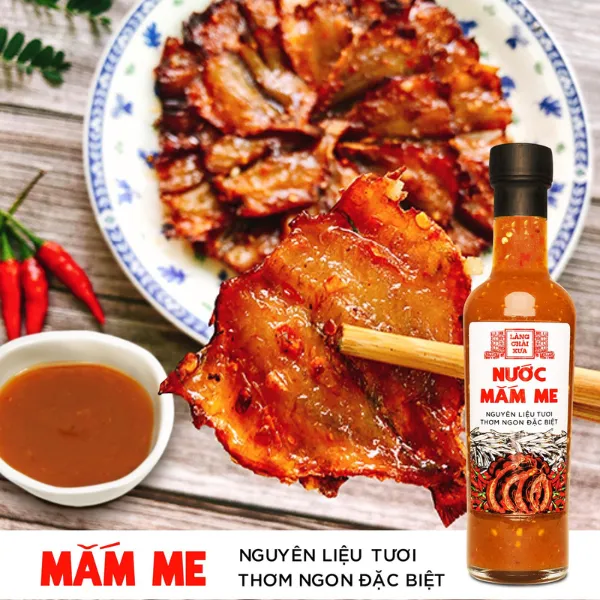 Combo 4 Chai Nước Mắm Me Cao Cấp 300G Làng Chài Xưa