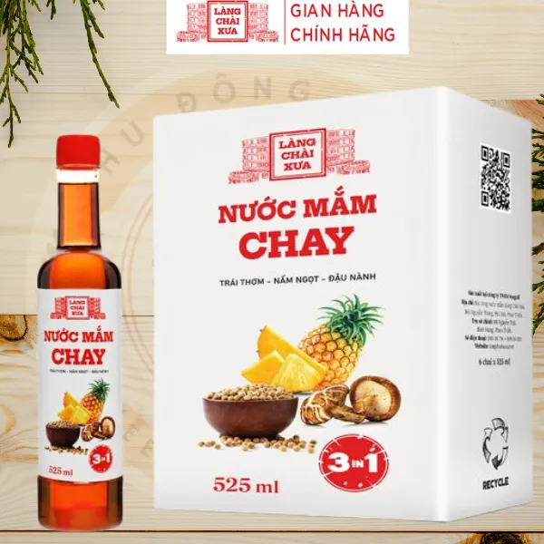 Nước Mắm Chay Trái Thơm Nấm Ngọt Đâuh Nành- Làng Chài Xưa