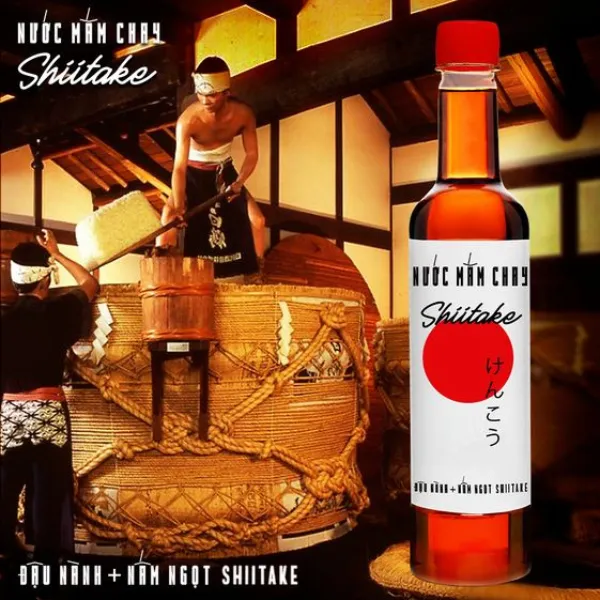 Nước Mắm Chay Cao Cấp Shitake 525ml Làng Chài Xưa