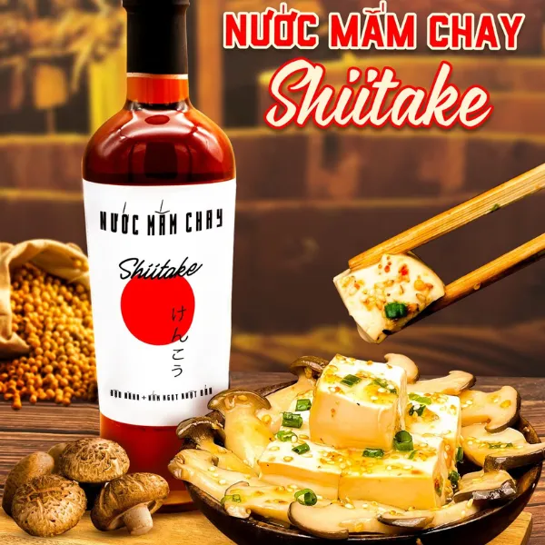 Nước Mắm Chay Cao Cấp Shitake 500ml
