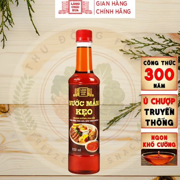 Nước Mắm Kẹo Chanh Đường Pha Sẵn 525ml Làng Chài Xưa