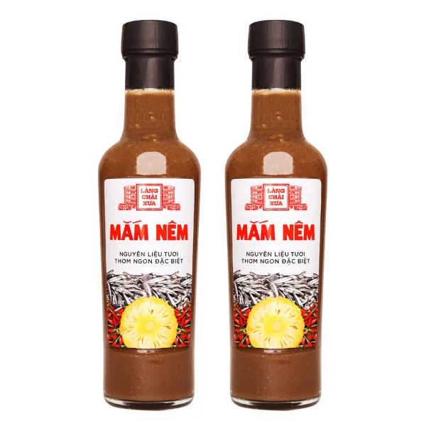 Combo 4 Chai Nước Mắm Nêm Pha Sẵn Cao Cấp 300G- Làng Chài Xưa