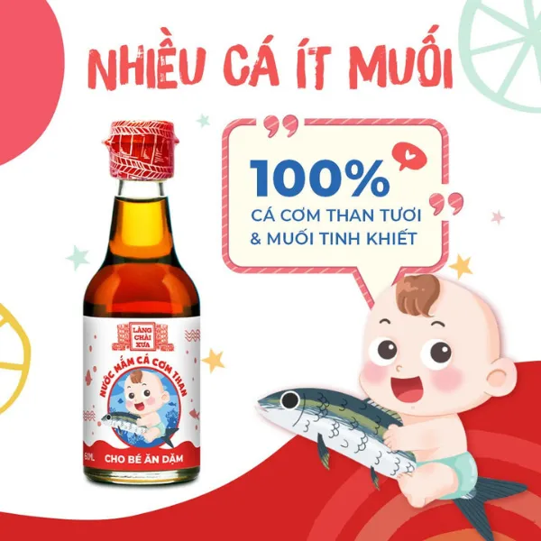 Nước Mắm Cá Cơm Than Cho Bé Ăn Dặm 6 Tháng Tuổi