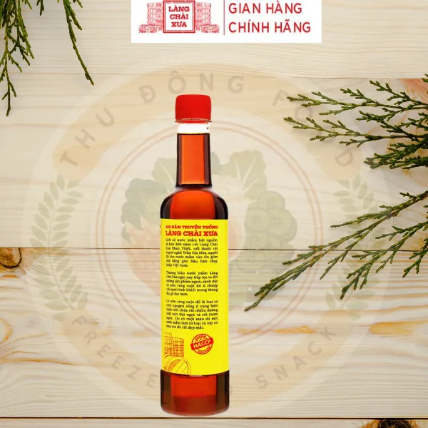 Nước Mắm Nhỉ Ca Cơm Vàng Ruột Đỏ 525ml Làng Chài Xưa