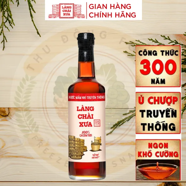 Nước Mắm Nhỉ Truyền Thống Nhãn Đỏ 500ml Làng Chài Xưa