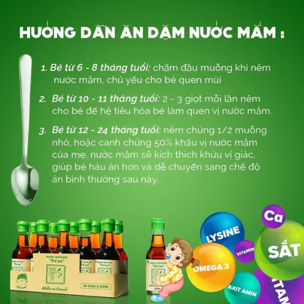 Nước Mắm Tĩn Trẻ Em Cho Bé Ăn Dặm Độ Đạm 42N