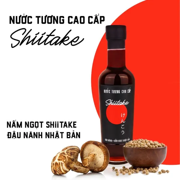 Nước Tương Cao Cấp Shiitake Chai Thủy Tinh 250ml