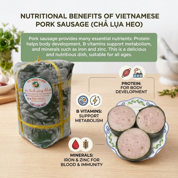 Chả Lụa Heo Quảng Ngãi 1kg