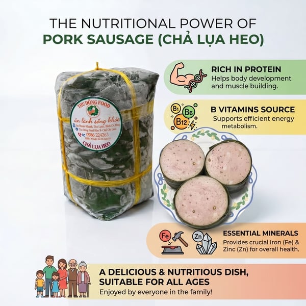 Chả Lụa Heo Quảng Ngãi 1kg