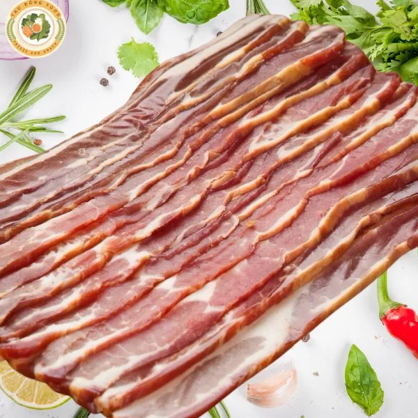 Ba Rọi Heo Xông Khói Cắt Lát Khay 500g