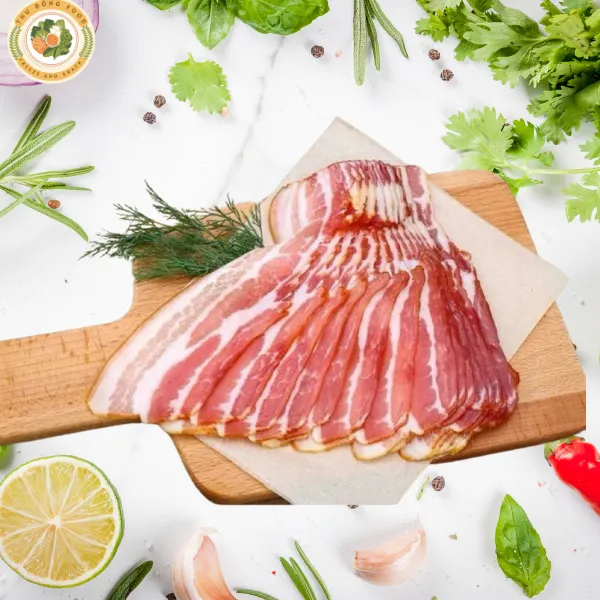 Ba Rọi Heo Xông Khói Cắt Lát Khay 500g