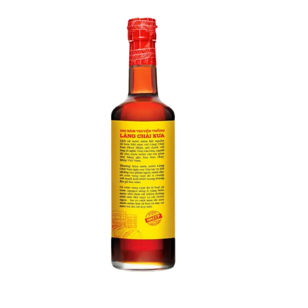 Thùng 6 Chai Nước Mắm Nhỉ Cá Cơm  Vàng Ruột Đỏ 500ml Làng Chài Xưa Cá Cơm Vàng Ngon Vùng Nước Trồi