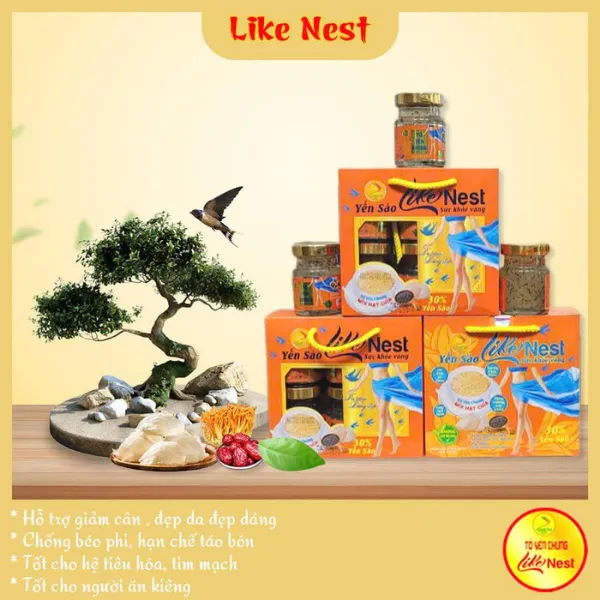 Yến Sào Chưng Sẵn Mix Hạt Chia 30% Lốc 6 Hủ