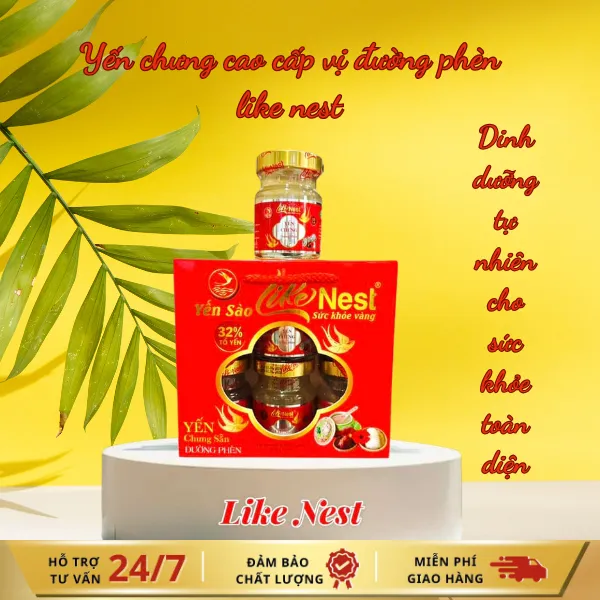 Tổ Yến Chưng Sẵn Vị Đường Phèn 32% Lốc 6 Hủ