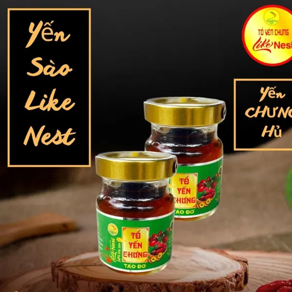Tổ Yến Chưng Sẵn Vị Táo Đỏ 30% Lốc  Hủ