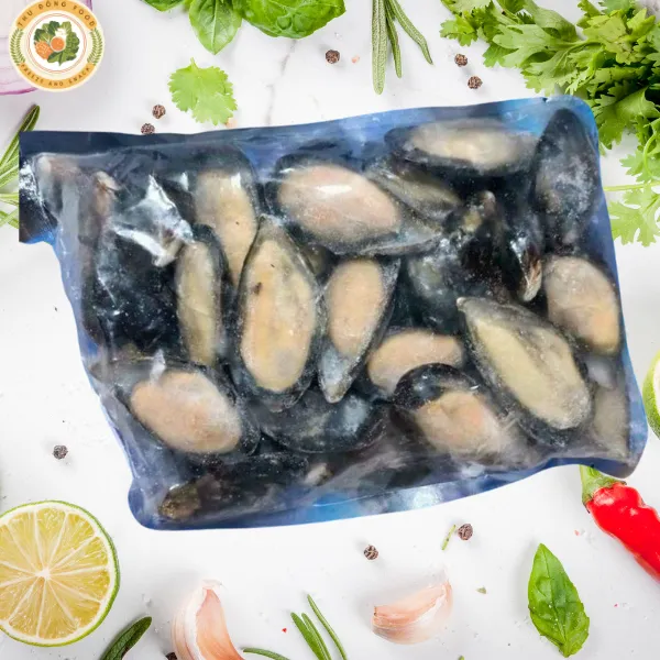 Vẹm Đen Nửa Vỏ New ZeaLan Bịch 1kg