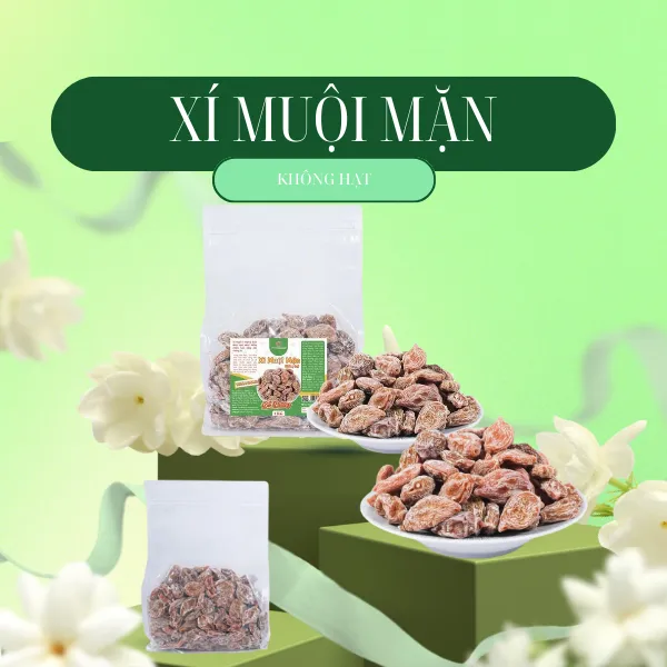 Xí Muội Mặn Không Hạt Bịch 1Kg
