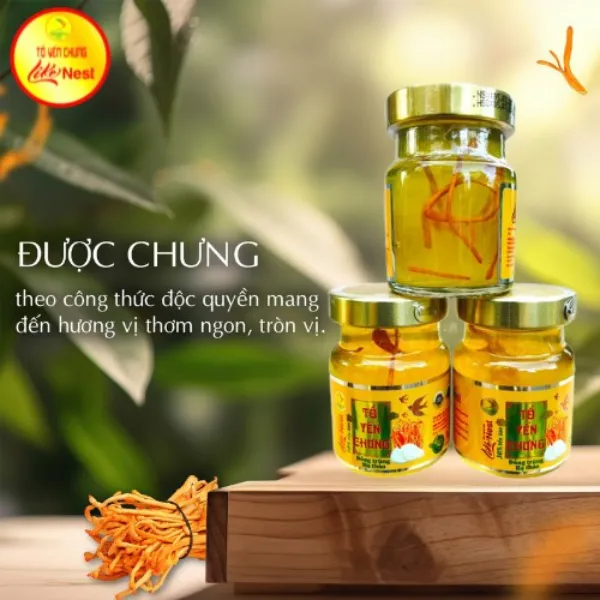 Tổ Yến Chưng Sẵn Đông Trùng Hạ Thảo 32% Lốc 6 Hủ