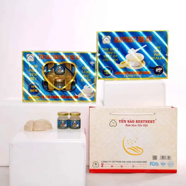 Tổ Yến Chưng Sẵn  Ăn Kiêng 18% Hộp 6 Hủ