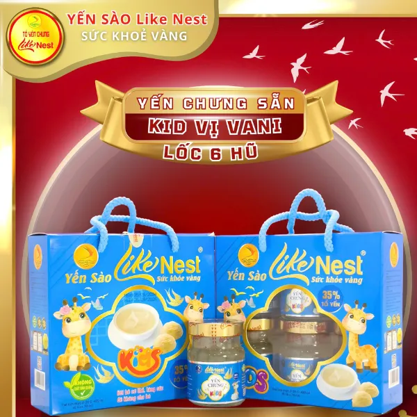 Yến Sào Trẻ Em Vị Vani Lốc 6 Hủ 35%
