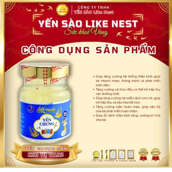 Yến Sào Trẻ Em Vị Vani Lốc 6 Hủ 35%