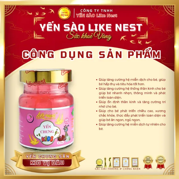 Yến Sào Trẻ Em Vị Dâu Tây Lốc 6 Hủ 35%