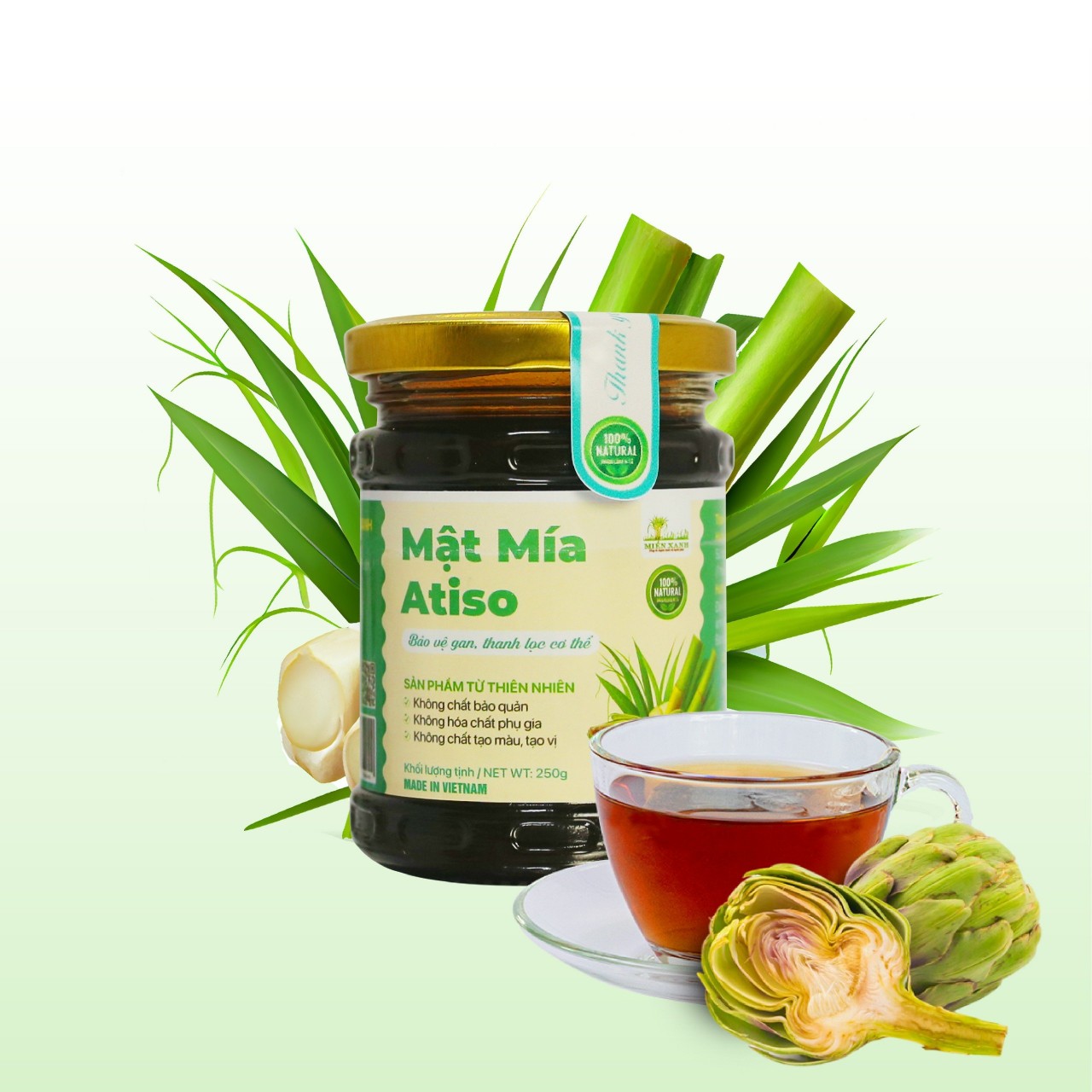 Cao Mật Mía Atiso Hũ 250g Cao Mật Mía Atiso Hũ 250g