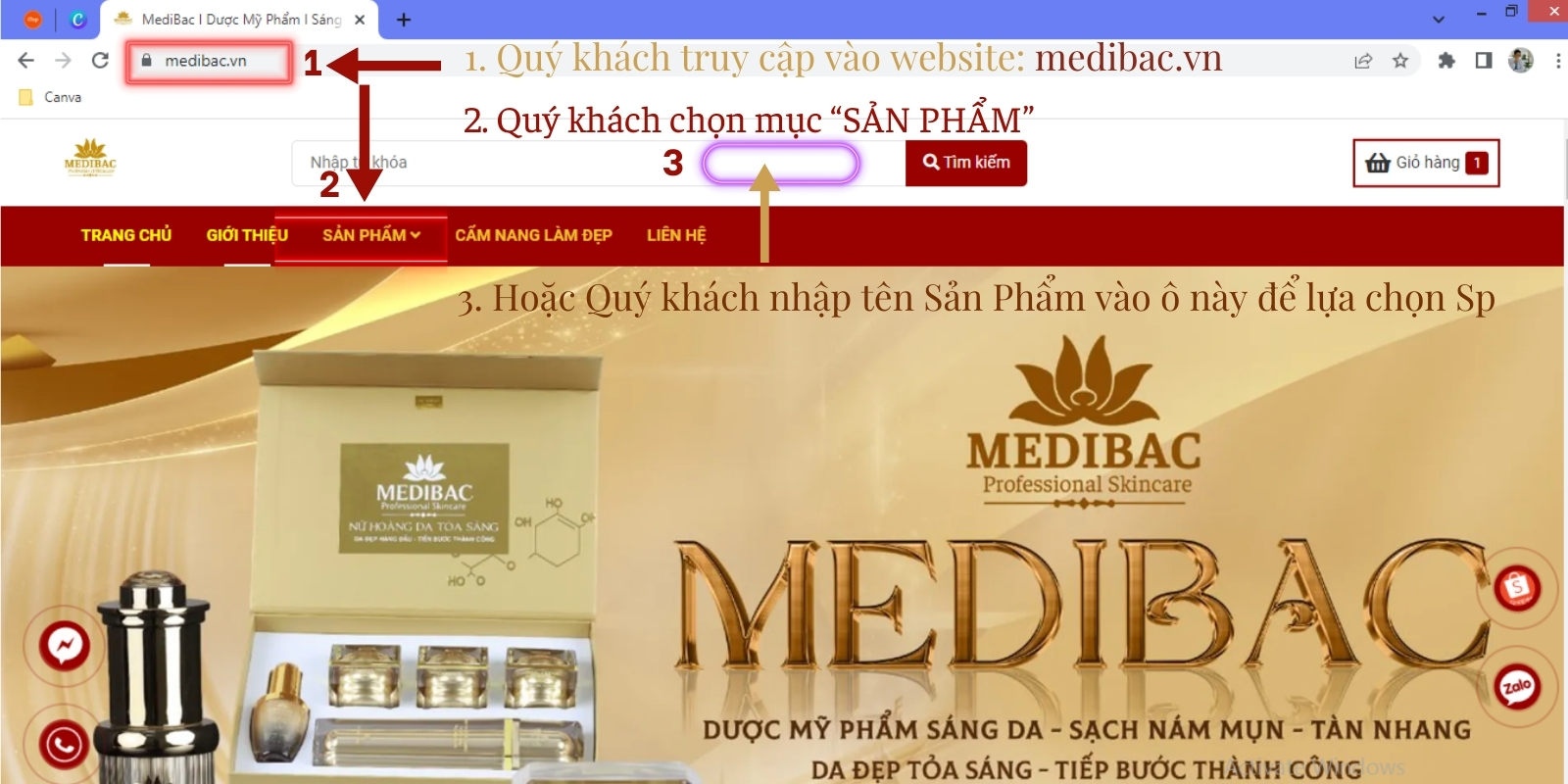 MediBac - Hướng Dẫn Mua Hàng MediBac - Hướng Dẫn Mua Hàng