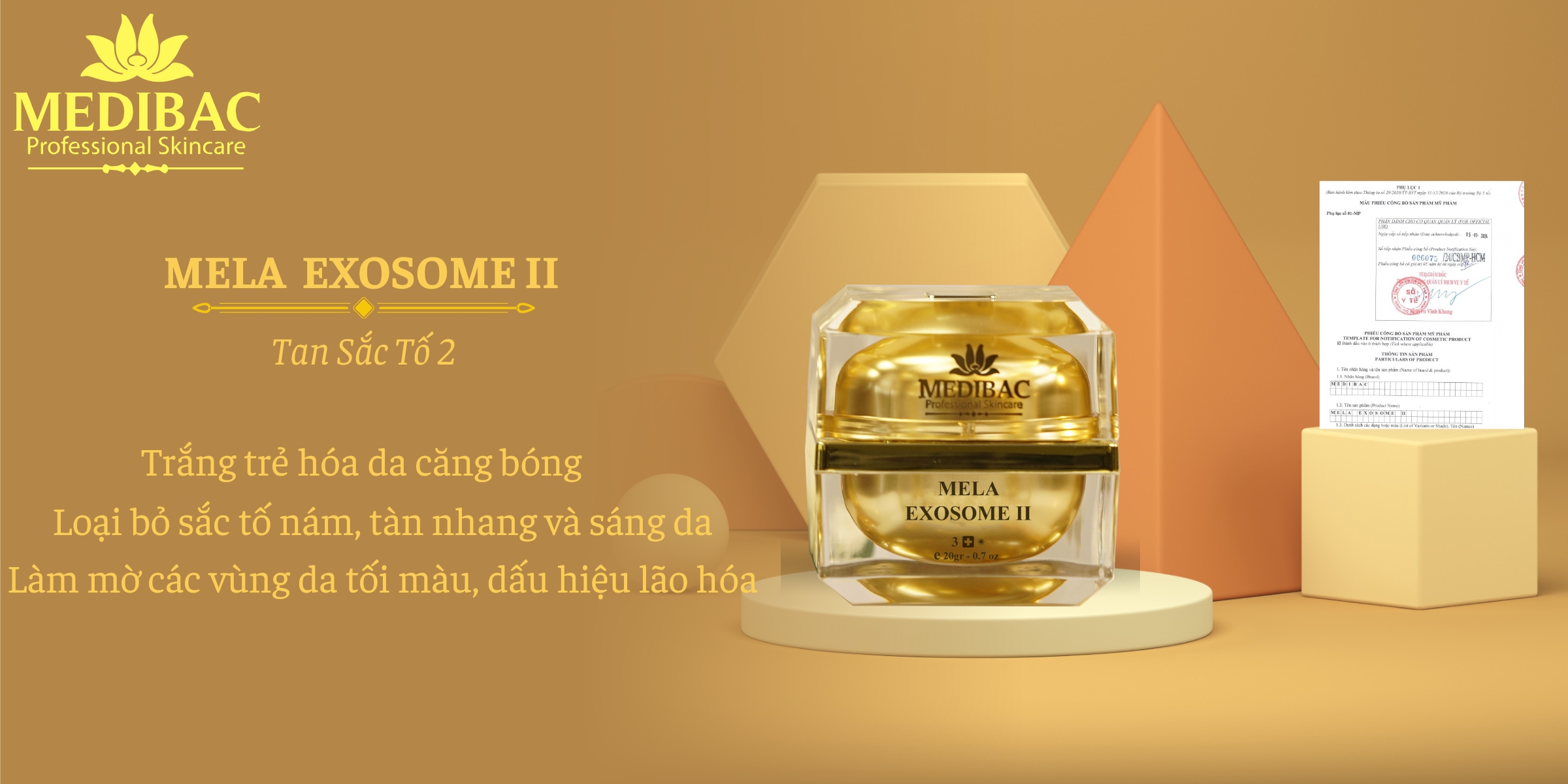 Mela Exosome 2 - Kem Trị Nám Tàn Nhang Mela Exosome 2 - Kem Trị Nám Tàn Nhang