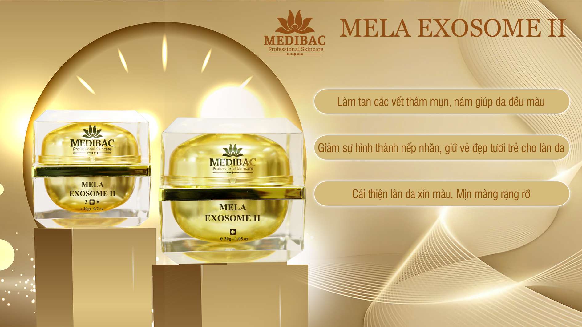 Mela Exosome 2 - Kem Trị Nám Tàn Nhang Mela Exosome 2 - Kem Trị Nám Tàn Nhang