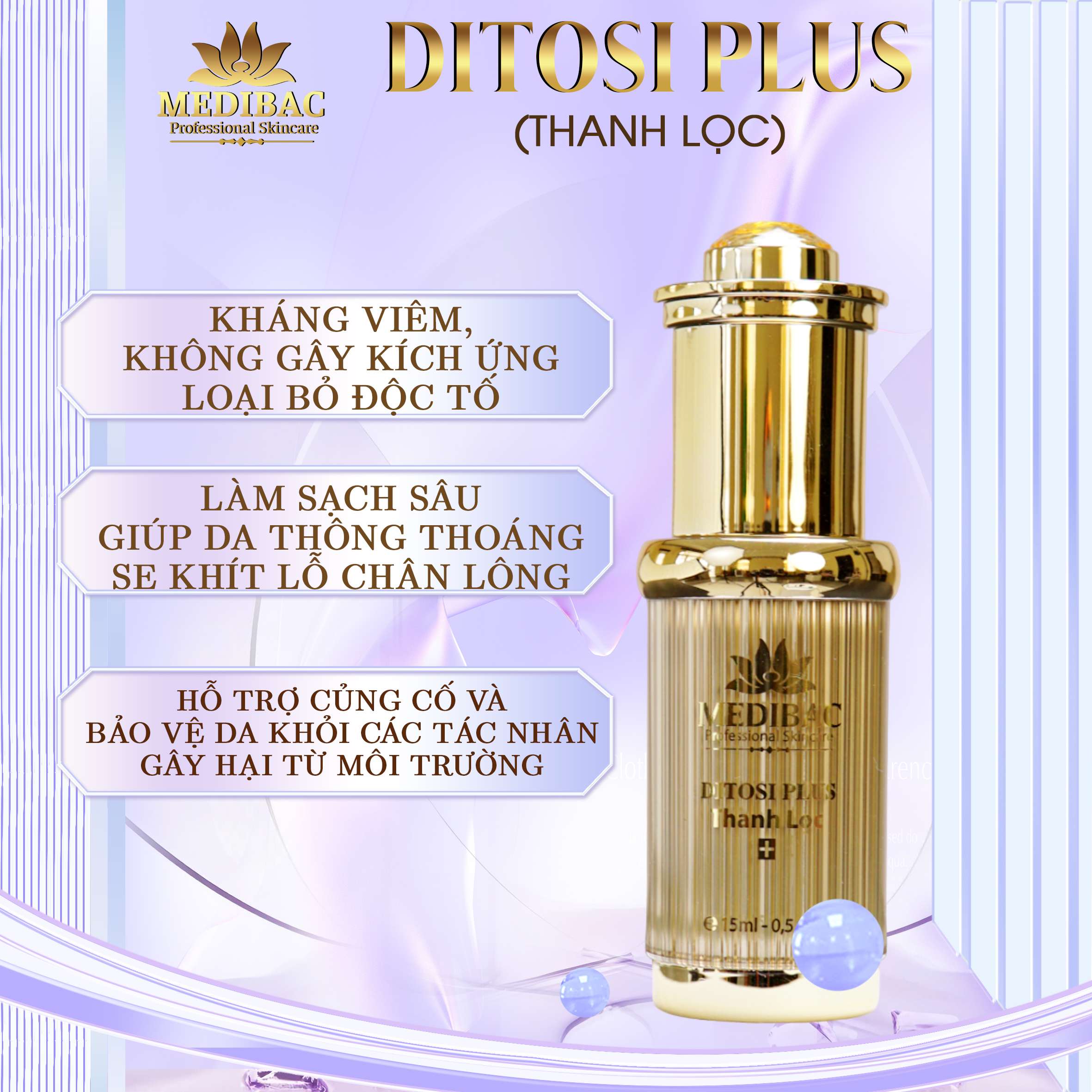 MediBac I DITOSI PLUS - Thanh Lọc - Thay Da Sinh Học MediBac I DITOSI PLUS - Thanh Lọc - Thay Da Sinh Học