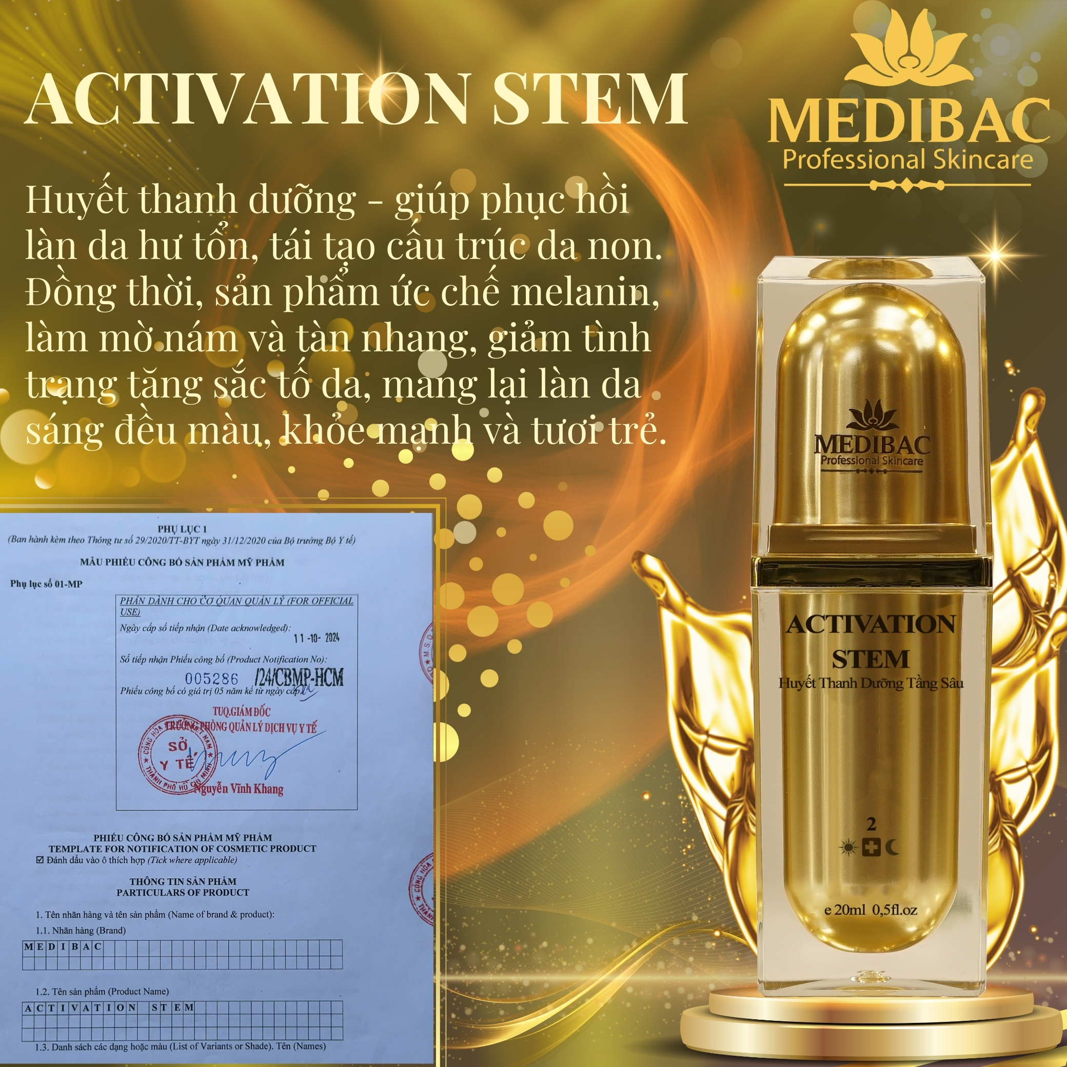 Activation Stem Medibac - Serum Dưỡng Ẩm Activation Stem Medibac - Serum Dưỡng Ẩm
