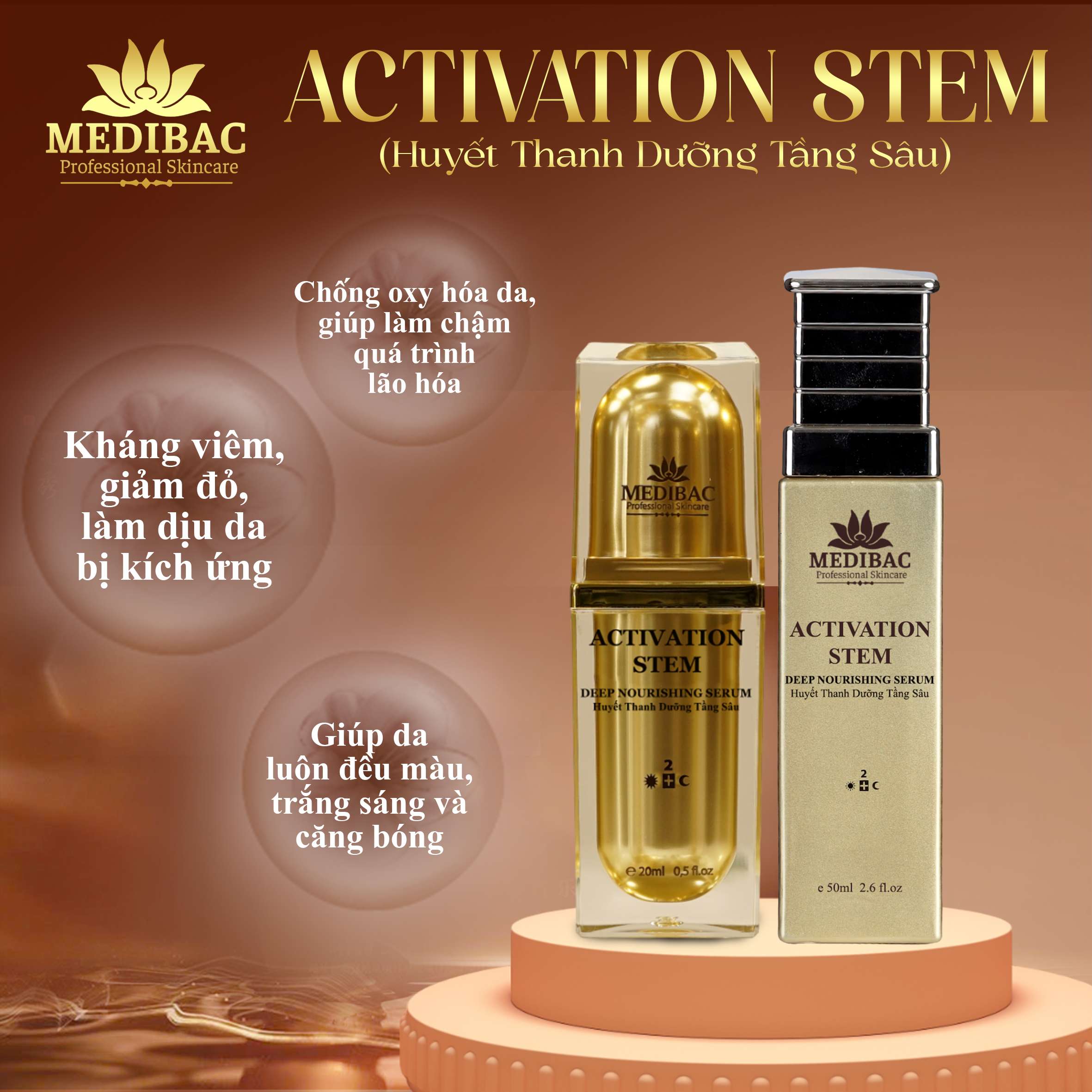 Activation Stem - Huyết Thanh Dưỡng Tầng Sâu. Activation Stem - Huyết Thanh Dưỡng Tầng Sâu.