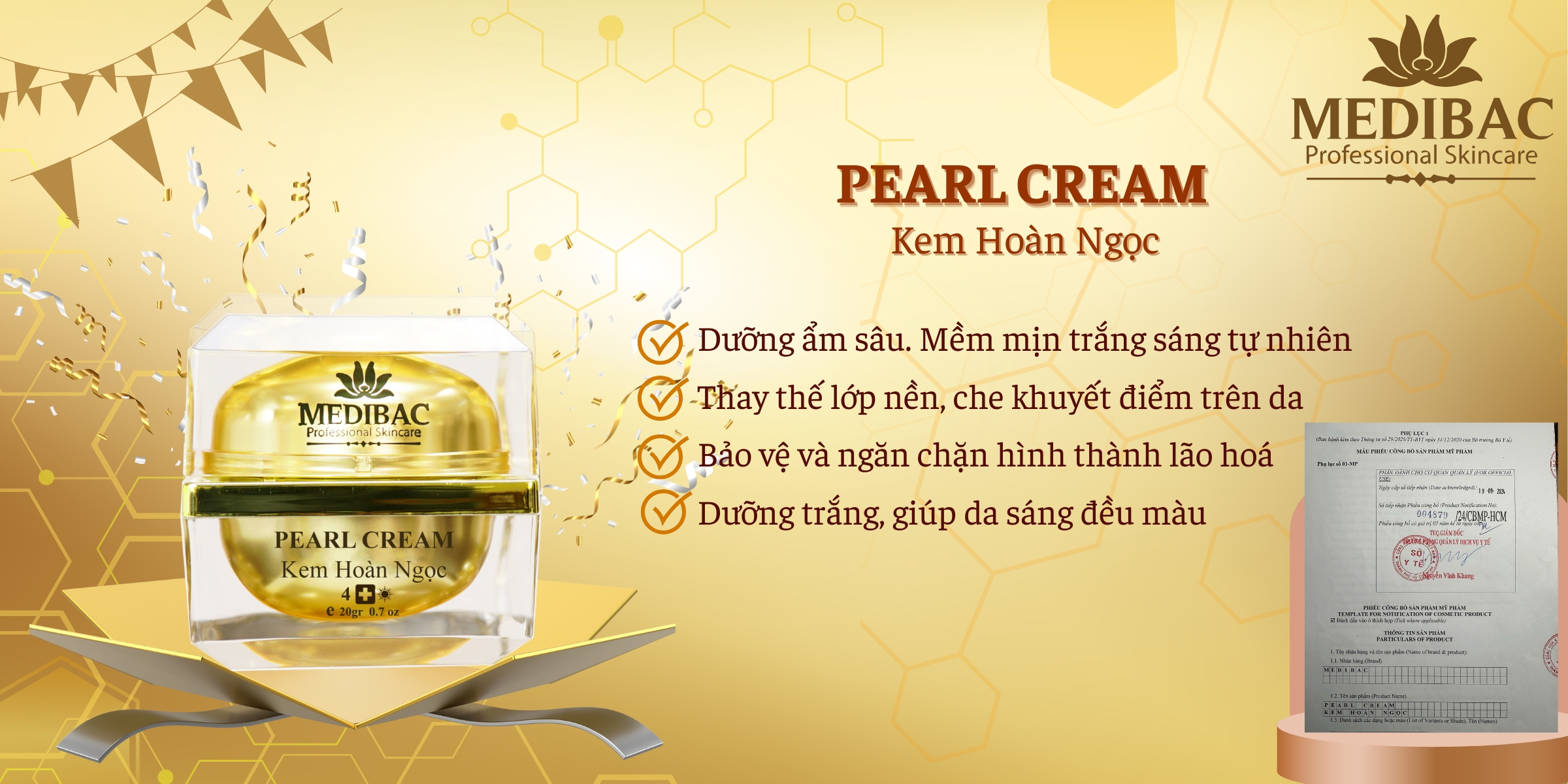 Kem Hoàn Ngọc - Kem Dưỡng Ẩm MediBac Kem Hoàn Ngọc - Kem Dưỡng Ẩm MediBac