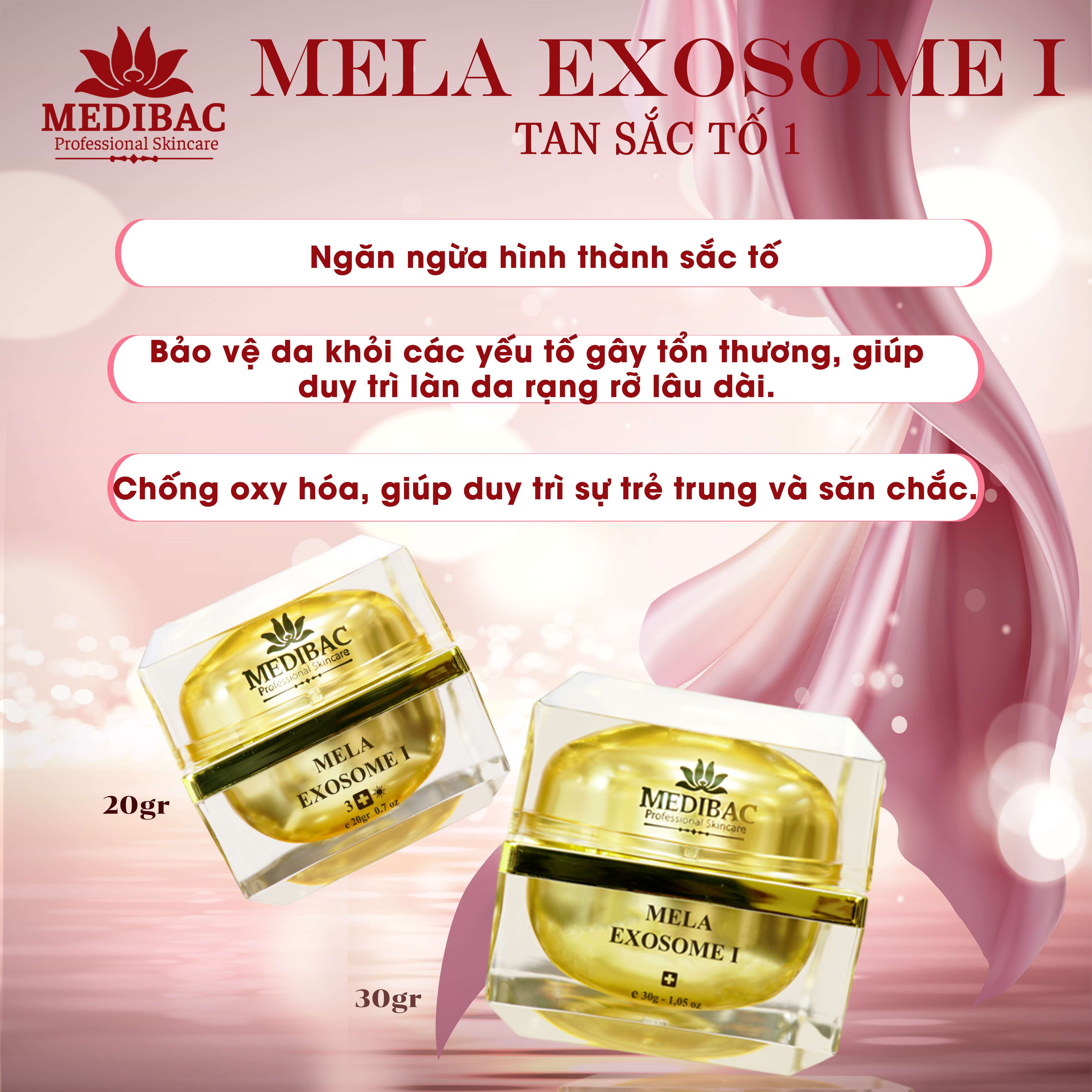 Mela Exosome I – Tan Sắc Tố 1 Mela Exosome I – Tan Sắc Tố 1