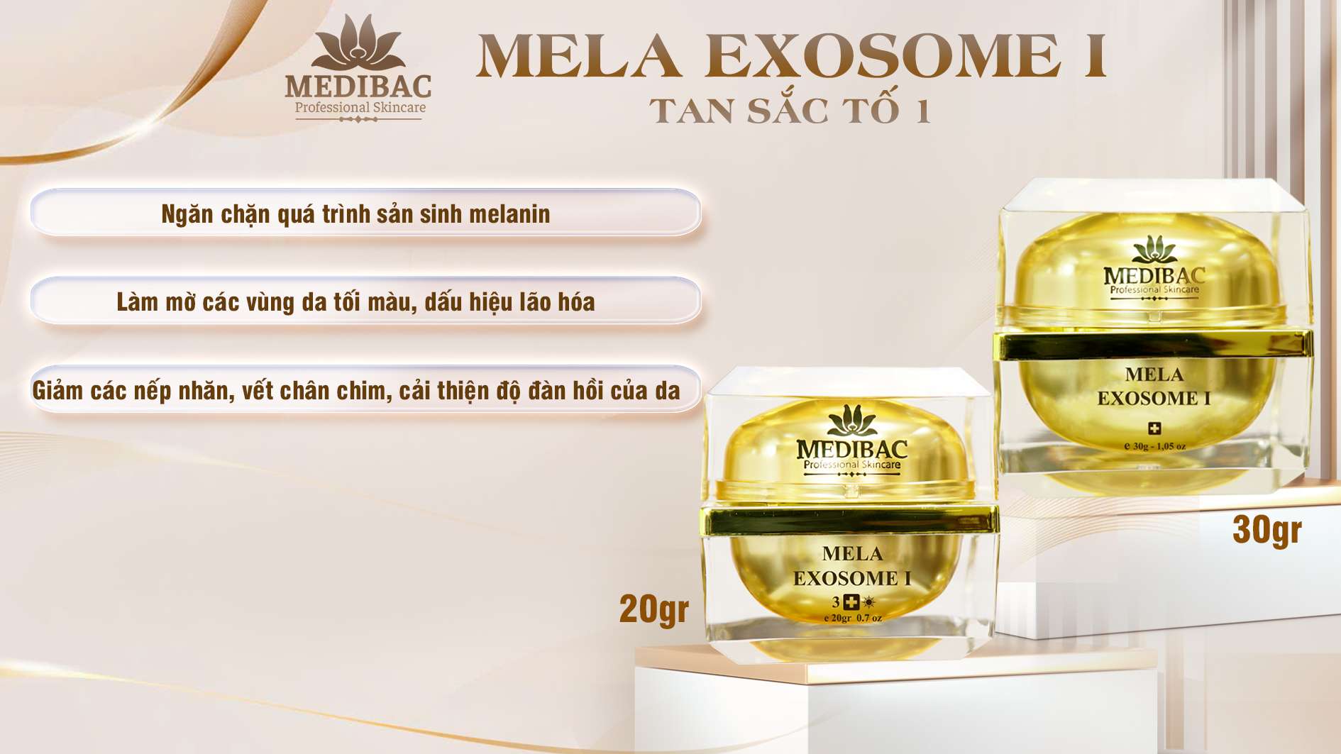 Mela Exosome I – Tan Sắc Tố 1 Mela Exosome I – Tan Sắc Tố 1