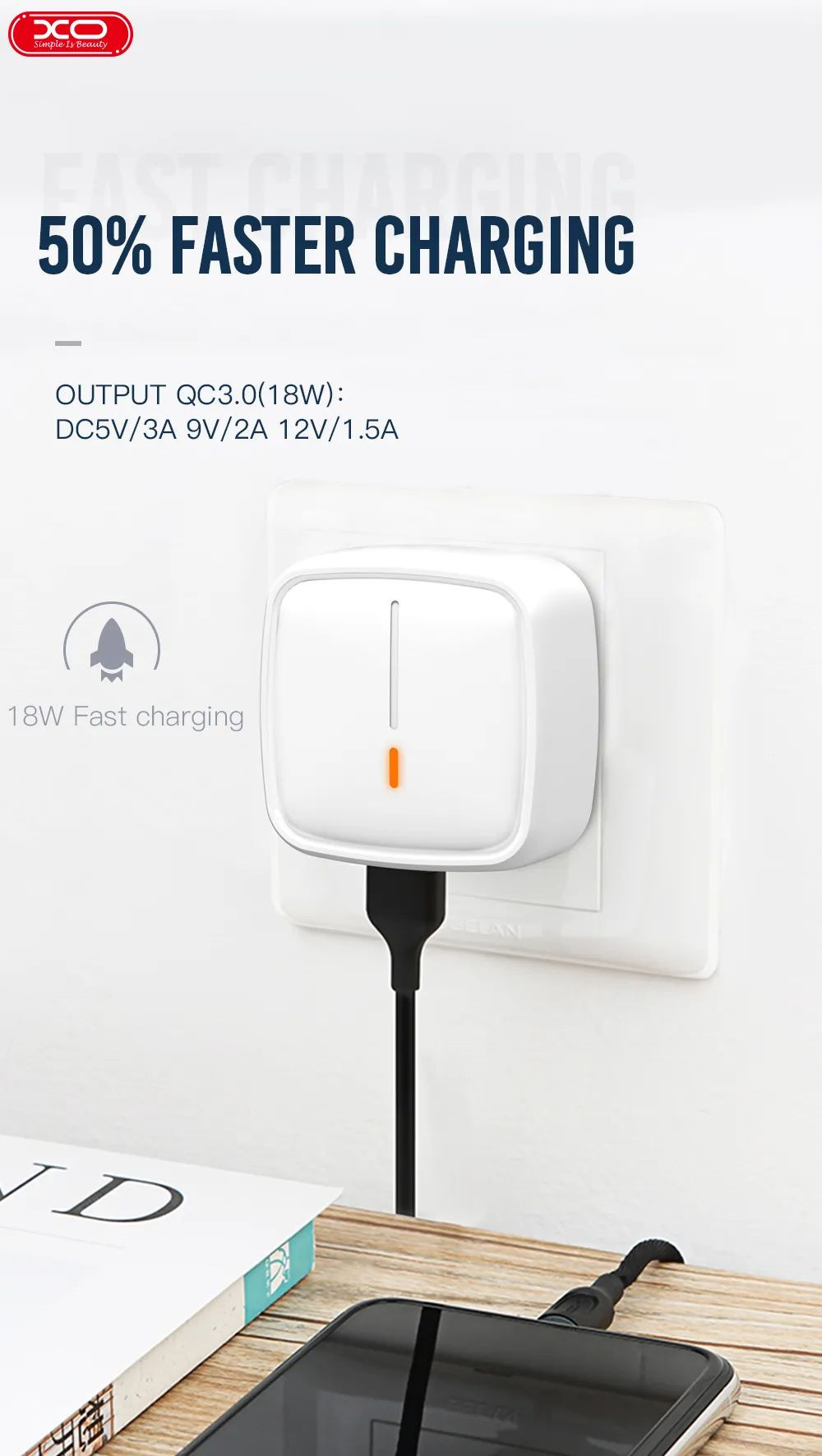 Đầu Sạc Chính Hãng XO L59 Đầu Sạc Chính Hãng XO L59