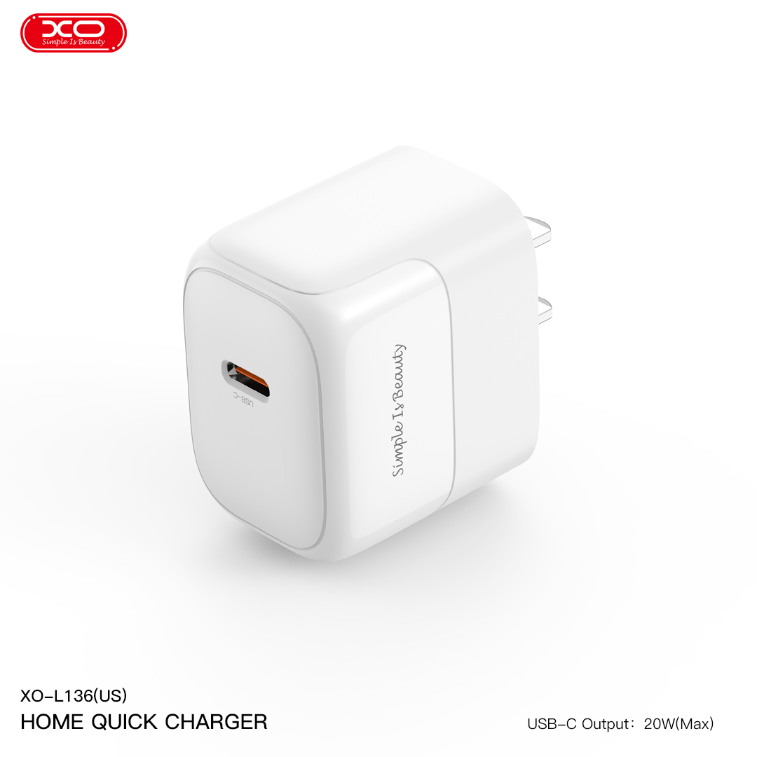 Đầu sạc điện thoại XO L136 Đầu sạc điện thoại XO L136