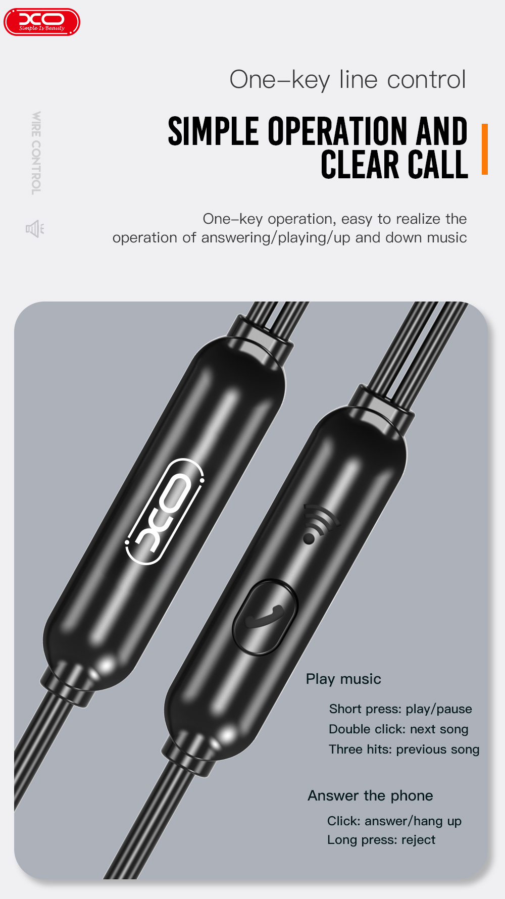 Tai Nghe Liền Dây XO EP46 Jack 3.5mm Tai Nghe Liền Dây XO EP46 Jack 3.5mm