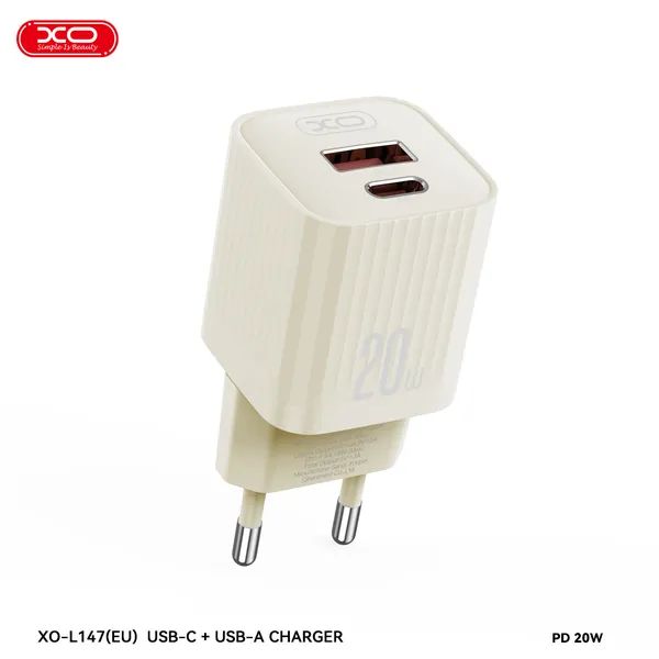 Bộ sạc 20W XO L147 - Sạc siêu tốc, tương thích mọi thiết bị