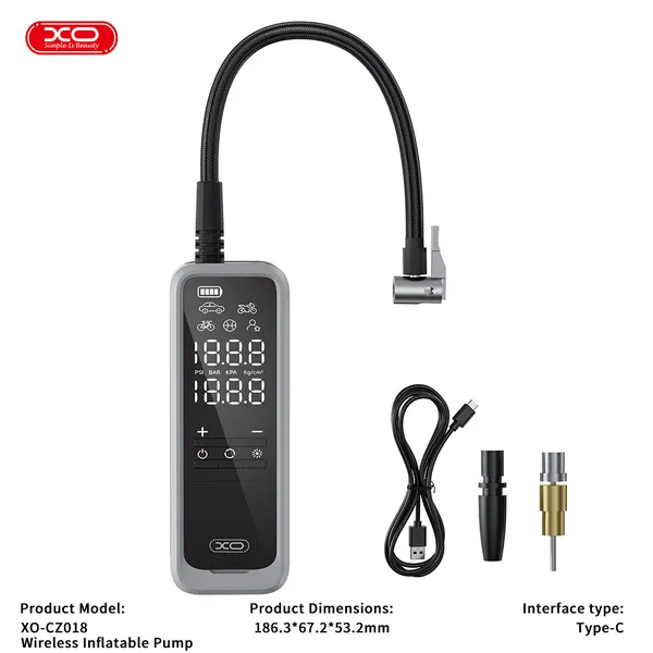 Máy Bơm Hơi Di Động XO CZ018 - Giải Pháp Khẩn Cấp, Nhanh Gọn Cho Mọi Chuyến Đi.