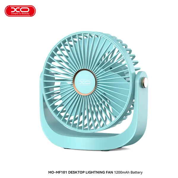 Quạt mini để bàn XO MF101 - Pin 1200mAh, xoay 180°, 5 cấp gió
